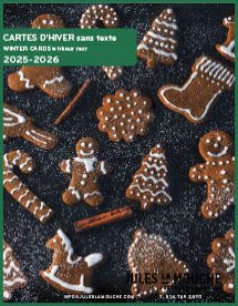 Cartes d'hiver sans texte